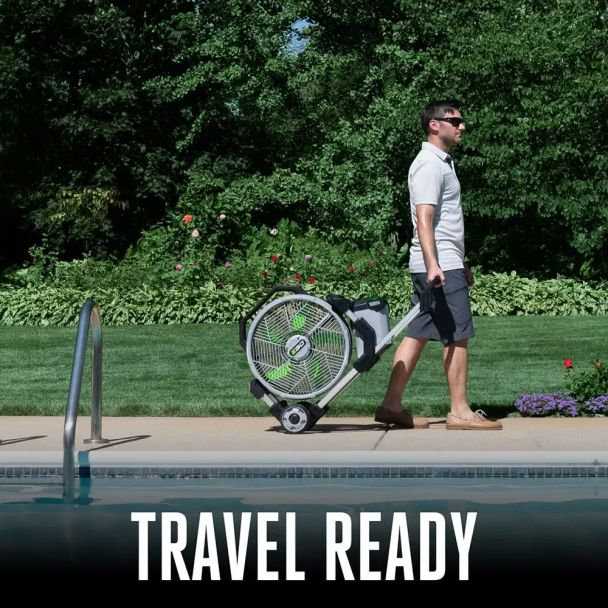 Ventilator cu racire prin evaporare Ego Power FN1800E max 7000 m3/h fara acumulator 56 V