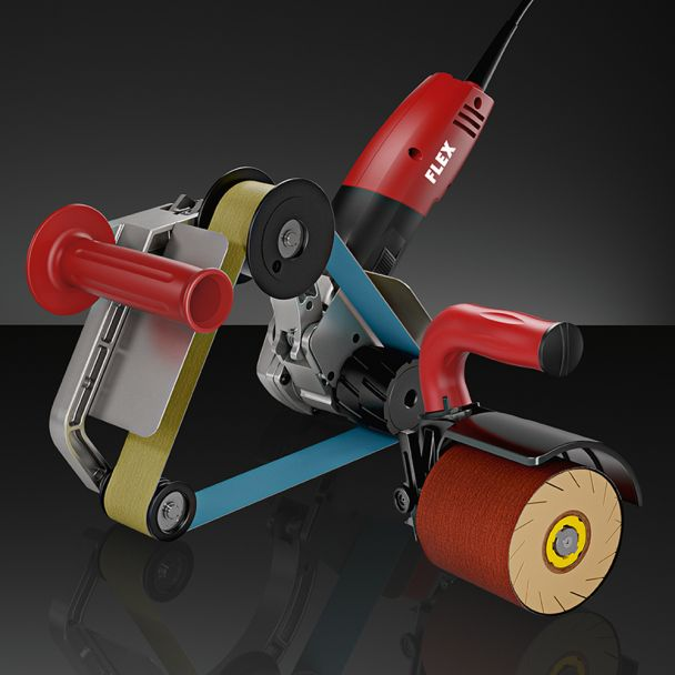 Masina de satinat Flex BSE 14-3 INOX Set 230/CEE TRINOXFLEX 1400 W