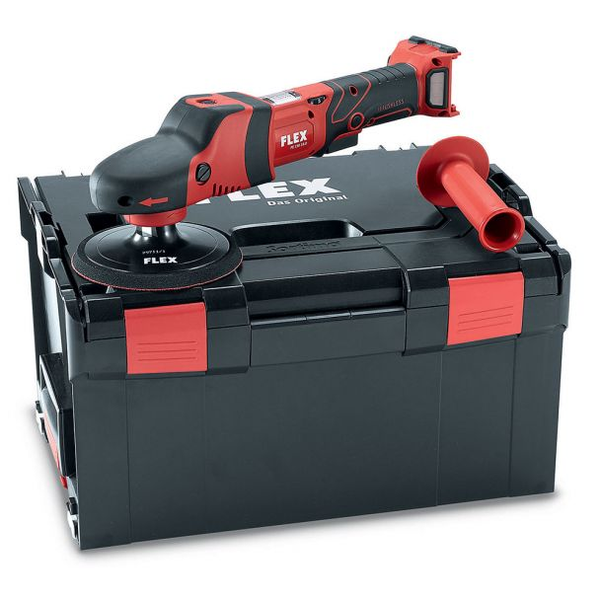 Masina de polisat rotativa Flex PE 150 18.0-EC compatibila cu acumulatori Li-Ion 18V 150 mm cutie transport L-BOXX