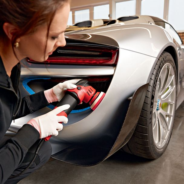 Set premium masina de polisat orbitala Flex XFE 7-12 80 P-Set 230/CEE 700 W 80 mm orbita 12 mm cutie transport L-BOXX dual action