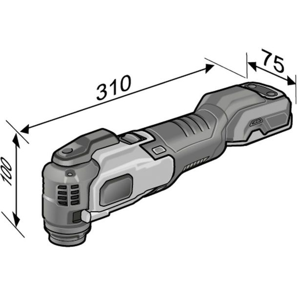 Masina multifunctionala Flex MT 18.0-EC C compatibila cu acumulator Li-Ion 18 V 10000 - 20000 rpm StarlockMAX cutie carton