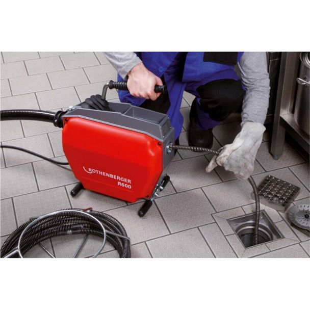 Masina electrica pentru desfundat tevi Rothenberger R 600 690 W Ø 20 - 150 mm max 60 m