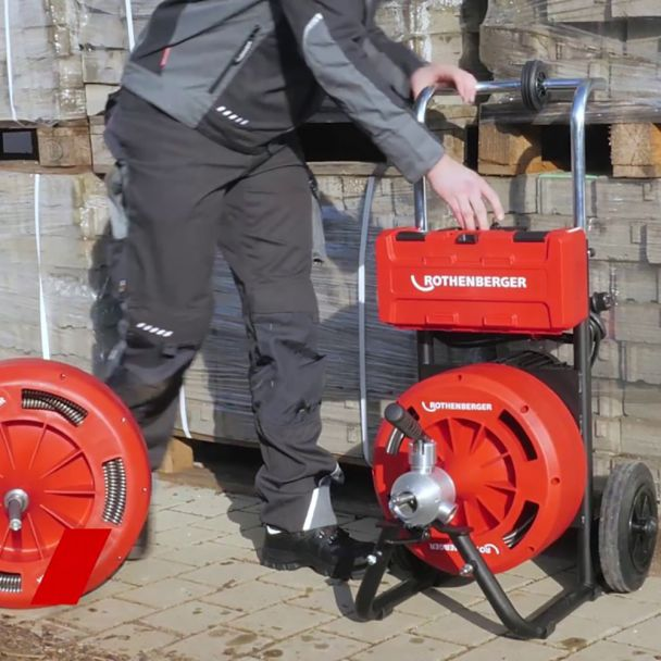 Masina cu tambur pentru desfundarea scurgerilor Rothenberger 1000001713 RODRUM L 620W 70-250 mm 16 spirale