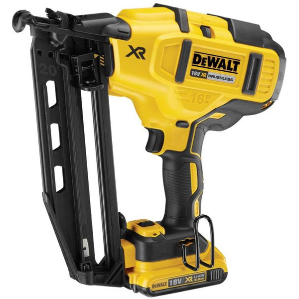 Ciocan de batut cuie Dewalt DCN660D2 cu 2 acumulatori Li-Ion 18 V/2 Ah XR cuie 1.6 / 32-63 mm