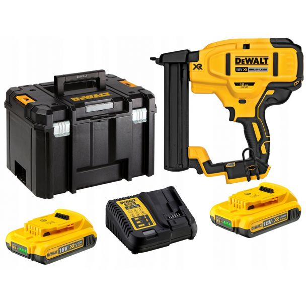 Pistol de batut capse Dewalt DCN681D2 cu 2 acumulatori Li-Ion 18 V/2.0 Ah 12-38 mm capacitate magazie 110 buc