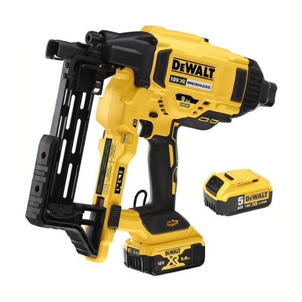 Capsator Dewalt DCFS950P2 capse 9Ga 4 x 40/45/50 mm magazie 35 capse cu 2 acumulatori XR 18V / 5.0 Ah in cutie Toughsystem