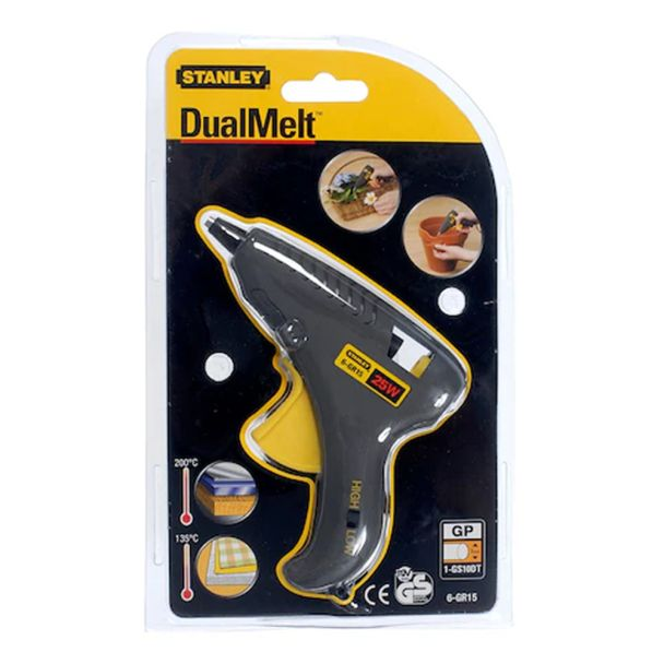 Pistol electric pentru lipit Stanley 6-GR15 cu batoane de silicon putere 15 W
