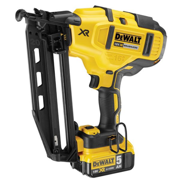 Ciocan de batut cuie Dewalt DCN660P2 cu 2 acumulatori Li-Ion 18 V/ 5.0 Ah cuie 1.6 / 32-63 mm