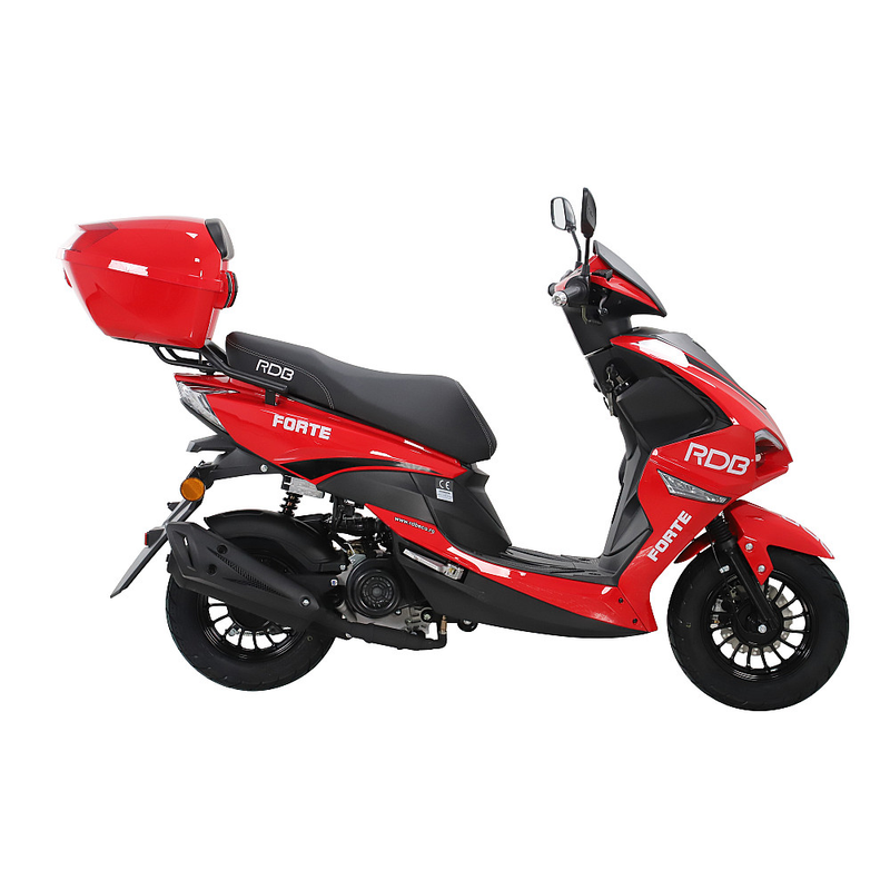 Scuter benzina RDB FORTE viteza 25 km/h motor 4T 50cc fara permis-Rosu