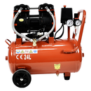 Compresor Aer Cu 2 Cilindrii Fara ulei Rotakt ROCP-S24 Putere 1.5CP/1.1kW Presiune 8 bar Debit 160l/min Capacitate 24l
