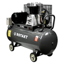 Compresor Cu 2 Pistoane Rotakt ROCP‑S200 Putere 4 kW 400V Presiune 10 bar Debit 460 l/min Capacitate 200l