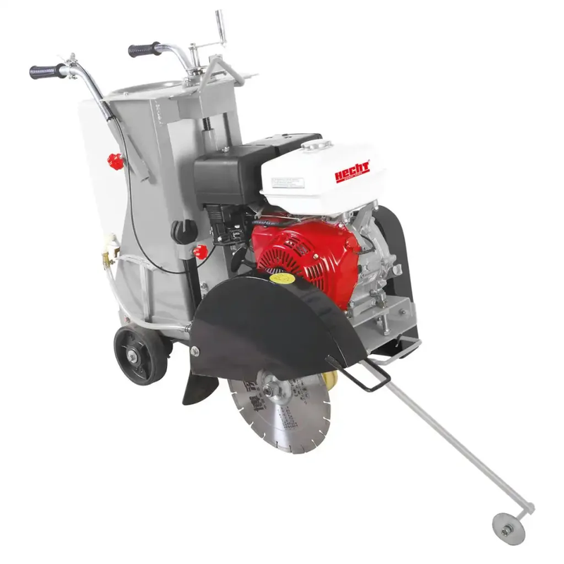 Masina de taiat beton si asfalt HECHT 1902 motor Loncin 13 CP benzina capacitate 389 cmc diametru disc 450 mm/18" adancime 14 cm rezervor apa 35L