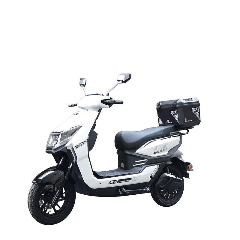 Scuter electric RDB NEPTUN III 2000W viteza 25 km/h autonomie 85 km fara permis-Alb