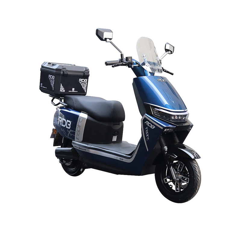 Scuter electric RDB INSPIRE putere 2000W viteza 25 km/h autonomie 85 km fara permis-Albastru