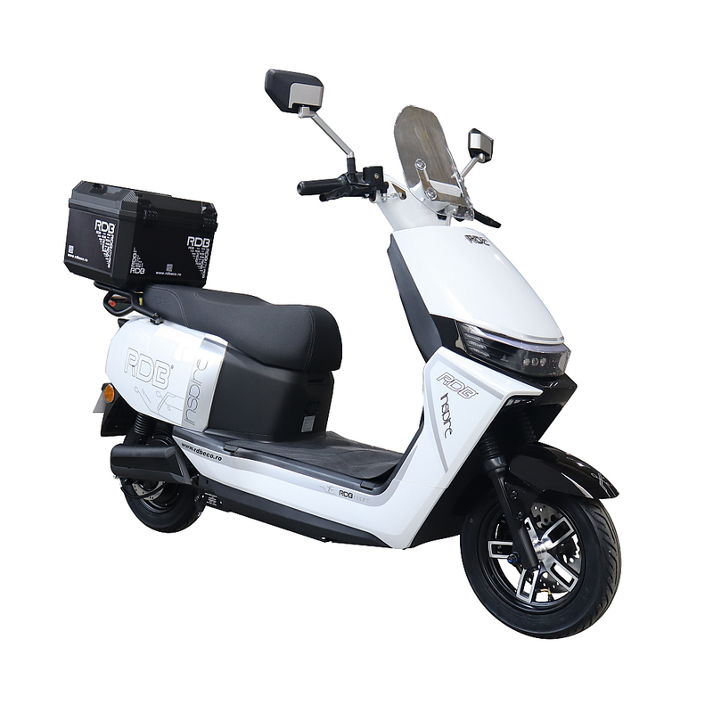 Scuter electric RDB INSPIRE putere 2000W viteza 25 km/h autonomie 85 km fara permis-Alb