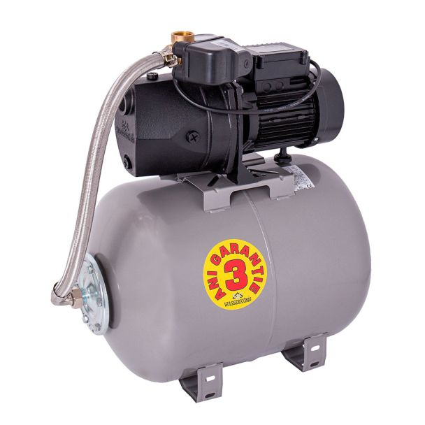 Hidrofor cu pompa autoamorsanta Wasserkonig HWK900-4.6/50H fonta putere 900 W debit 3900 l/h inaltime refulare 46 m vas de expansiune 50 l