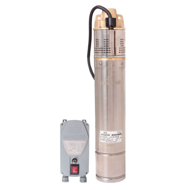 Pompa submersibila periferica Wasserkonig HS1450-11.5 diametru 4" 1450 W debit 3180 l/h inaltime refulare 115 m
