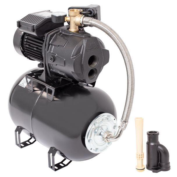 Hidrofor cu pompa de mare adancime Wasserkonig FA425225 putere 950 W debit 3120 l/h inaltime refulare 42 m aspiratie 25 m vas de expansiune 24 litri