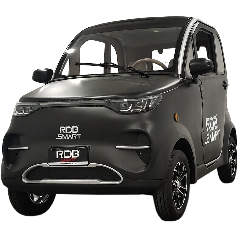 Masina electrica RDB SMART PRO 1600W viteza 25 km/h autonomie 100-120 km aer conditionat fara permis-Negru