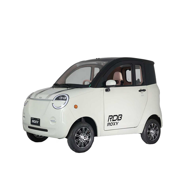 Masina electrica RDB ROXY PRO 1700W viteza 25 km/h autonomie 90 km aer conditionat fara permis-Alb