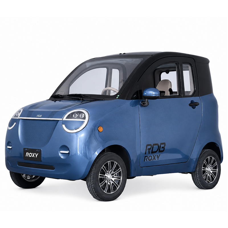 Masina electrica RDB ROXY PRO 1700W viteza 25 km/h autonomie 90 km aer conditionat fara permis-Albastru