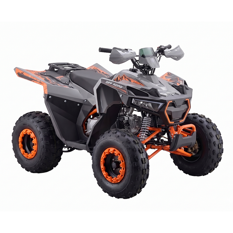 ATV RDB AFF150 off-road benzina 4 Timpi viteza 45 km/h-Gri/Portocaliu