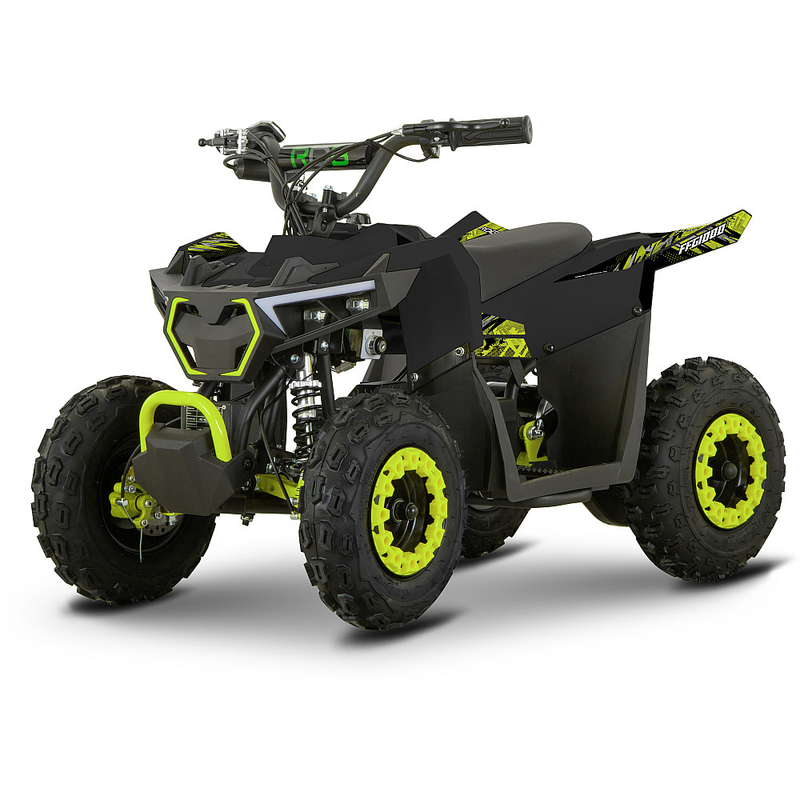 ATV electric de copii RDB FFG1000 off-road putere 1000W 36V / 12Ah viteza 25 km/h-Negru/Verde