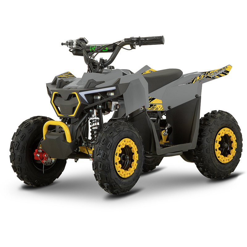 ATV electric de copii RDB FFG1000 off-road putere 1000W 36V / 12Ah viteza 25 km/h-Gri/Galben