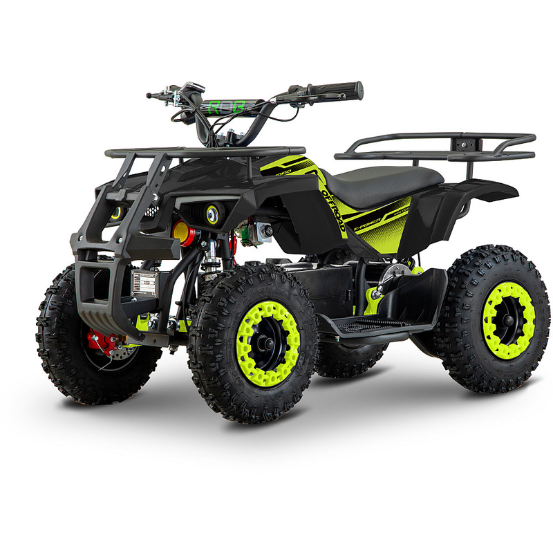ATV electric de copii RDB FFL1000 putere 1000W 36V / 12Ah viteza 25 km/h-Negru/Verde