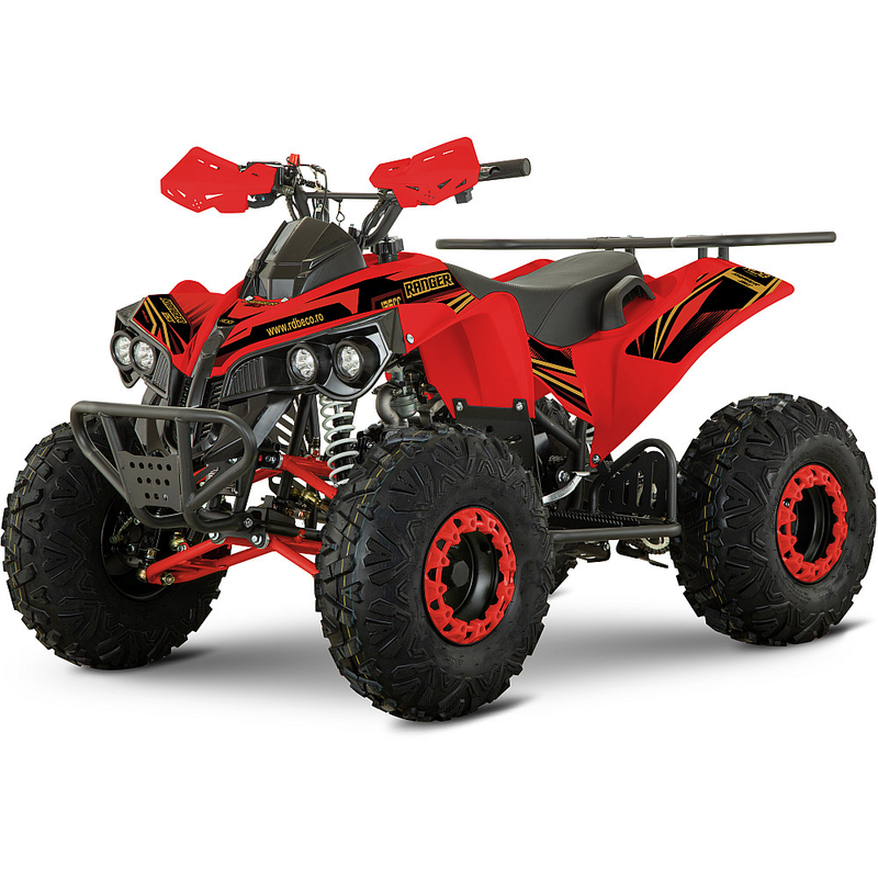 ATV de copii RDB AN125 benzina off-road 125cc 4 Timpi viteza 45 km/h-Rosu