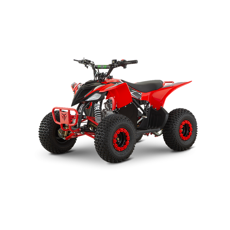 ATV pentru copii RDB-AZ110 benzina pornire electrica viteza 45 km/h 110cc 4T roti 16x8-7-Rosu