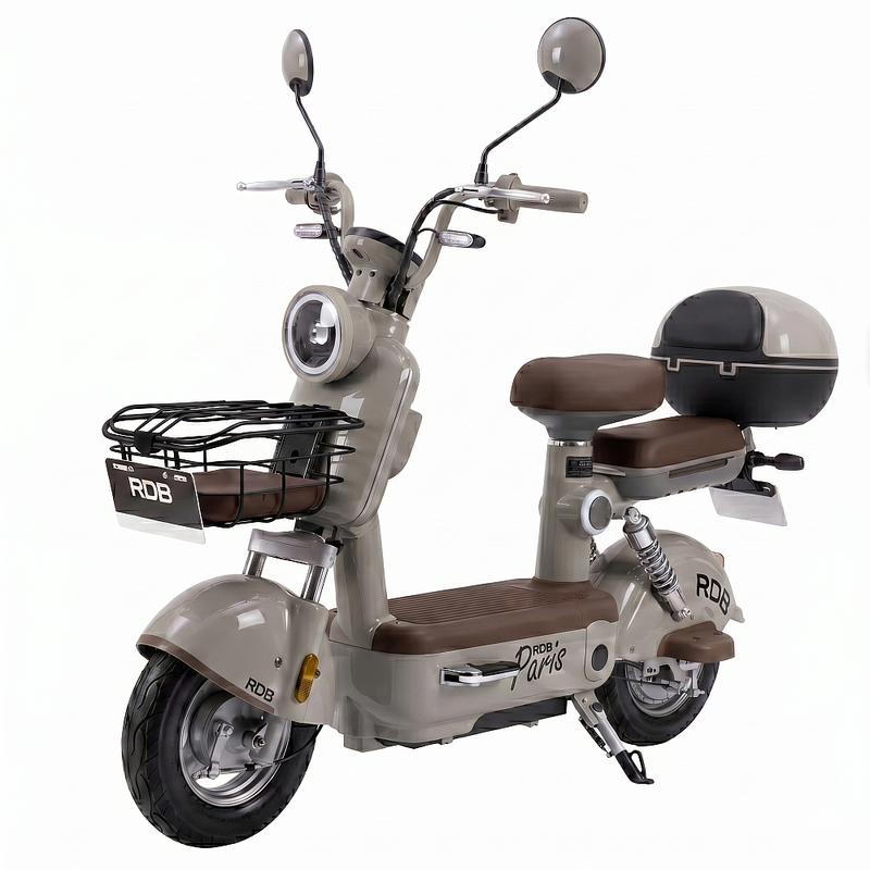 Scuter Electric RDB PARIS+ putere 600W viteza 25 km/h autonomie 40-50 km 48V 20Ah fara permis-Maro