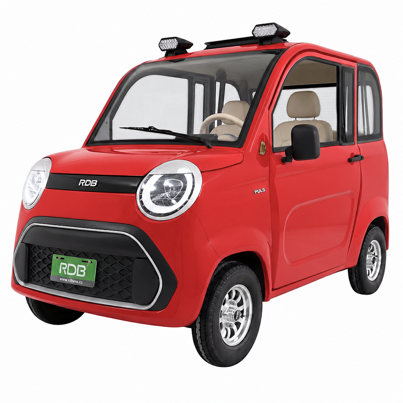 Masina electrica RDB PULS motor 2000W viteza 25 km/h autonomie 67 km acumulator 72V/58Ah fara permis-Rosu