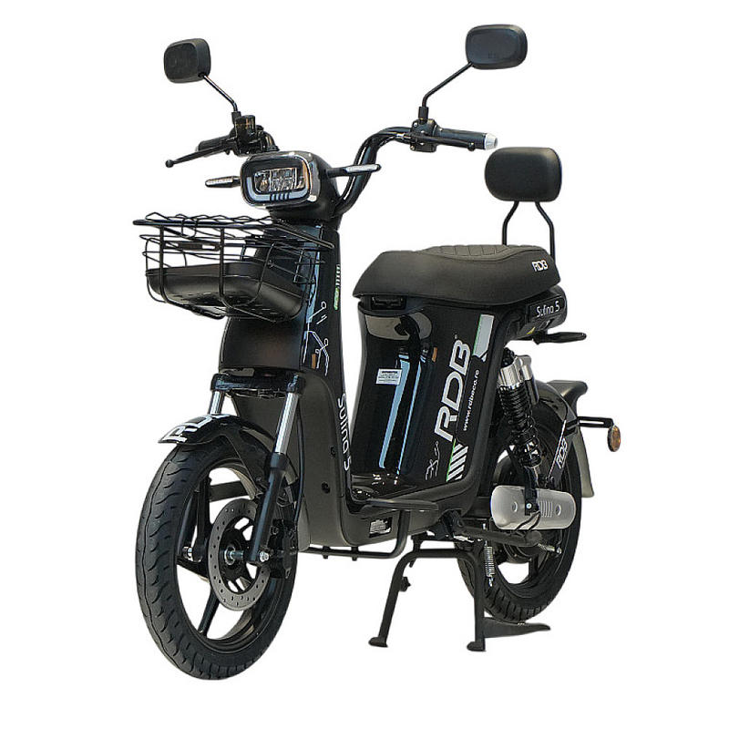 Scuter electric RDB SULINA5 Design 2025 800 W viteza 25km/h autonomie 91 km fara permis culoare negru