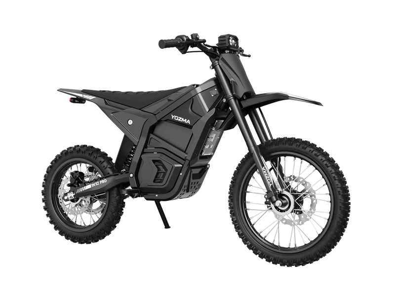 Motocicleta electrica cross Yozma IN 10 PRO High-Performance Off-Road putere 5500W viteza 80 km/h autonomie 96 km 60 V 27 Ah cuplu max. 220 Nm sarcina max. 150 Kg-Negru
