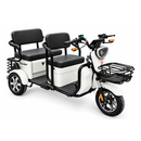 Tricicleta electrica  Rotakt Traveler motor 1200W viteza 25km/h autonomie 47km 72V/20Ah fara permis -Alb
