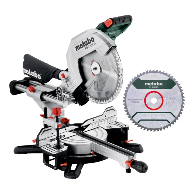 Set Fierastrau circular METABO KGS 305 M (220-240 V / 50 - 60 Hz) + 2 discuri