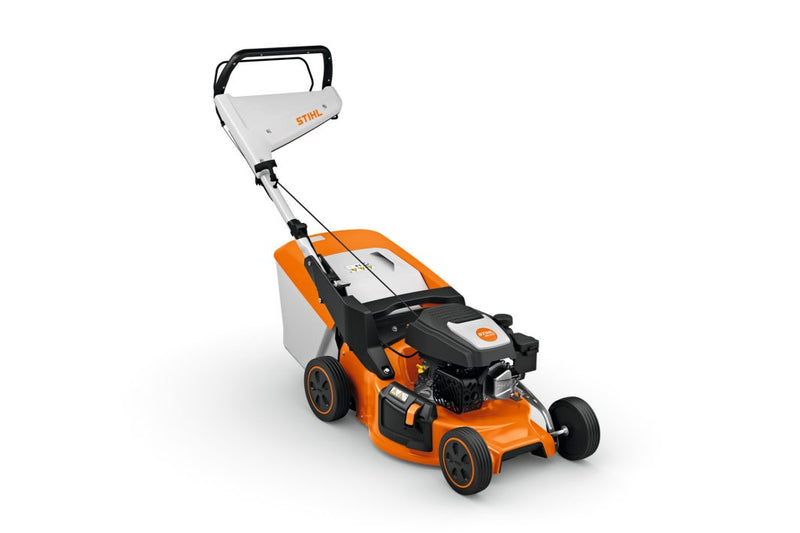 Masina de tuns iarba STIHL RM 248 benzina latime taiere 46 cm inaltime reglabila cos colector 52 L + ulei motor 10W-30 0.6L