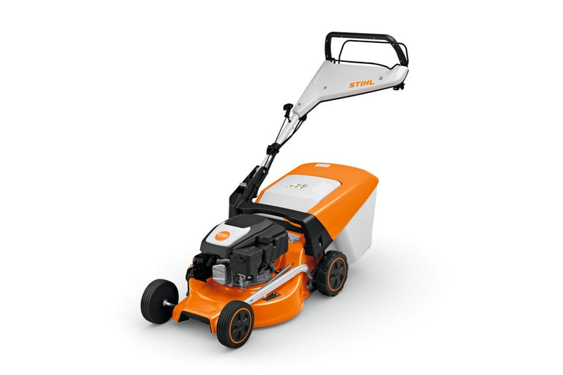 Masina de tuns iarba STIHL RM 248 T autopropulsata benzina latime taiere 46 cm inaltime reglabila cos colector 52 L