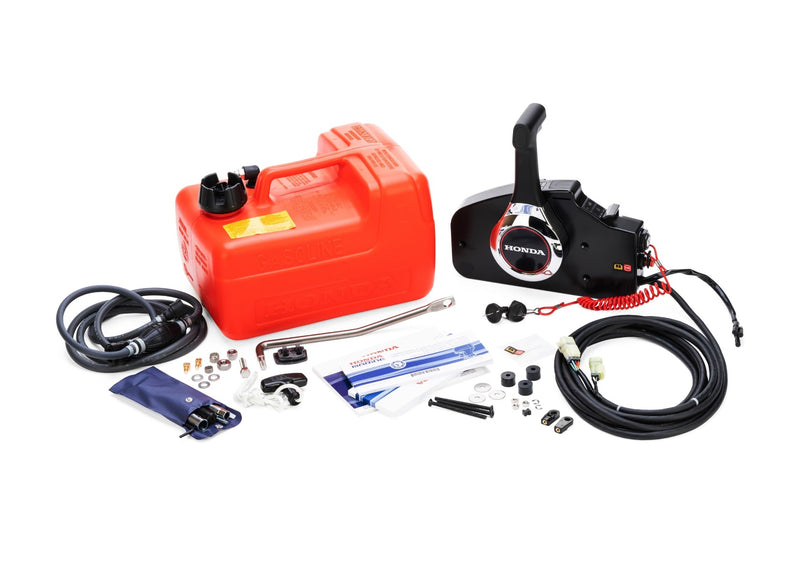 Motor barca Honda BF40 SRTZ cu mansa cizma scurta 40 CP 4T pornire electrica rezervor si linie incluse elice aluminiu cu 3 aripi port incarcare 17A