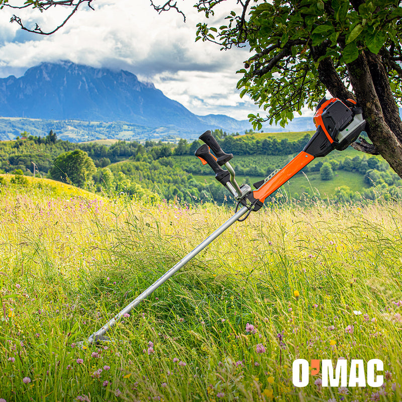 Motocoasa umar O'Mac MS 3300 motor 3.3 CP 52.8 cmc 2 timpi latime lucru 45 cm turatie 9500 rpm