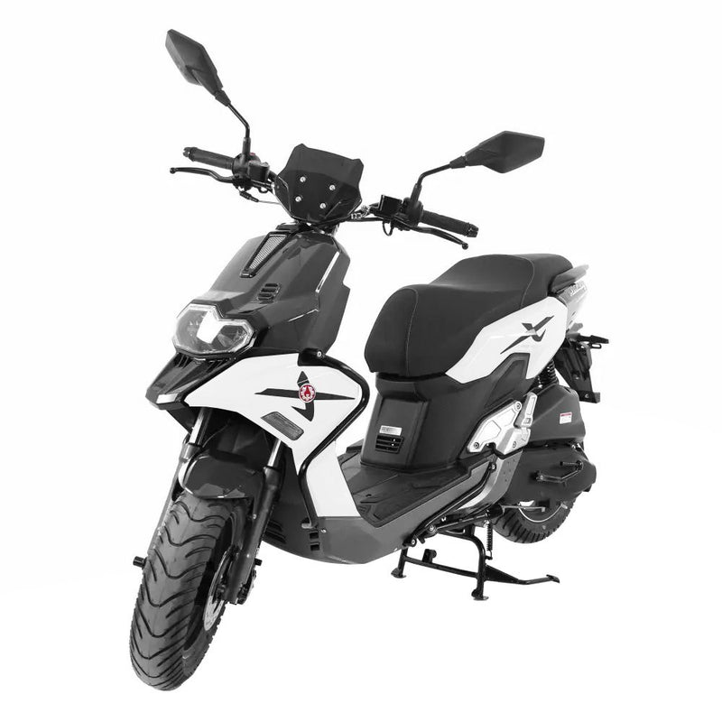 Scuter Rotakt Intercity benzina putere 6.5kW Euro 5 viteza 85 km/h 125cmc greutate admisa 280kg-Alb
