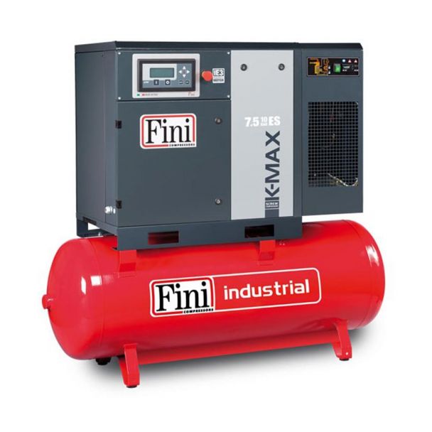Compresor cu surub Fini K-MAX 7.5-10-500 ES 500 l 7.5 kW 10 bar 1050 l/min cu uscator