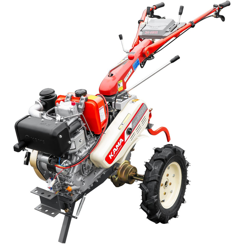 Motocultor Kama KDT 910CE diferential pornire electrica motor 9 CP Diesel 3+1 viteze roti cauciuc 4.00x10"