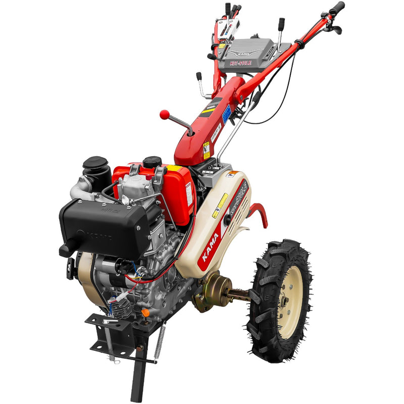 Motocultor Kama KDT 910LE diferential pornire electrica motor 9 CP Diesel 6+2 viteze roti cauciuc 4.00x10"