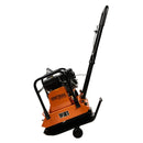 Placa compactoare Kraft & Dele KD1196 motor Loncin 7 CP benzina forta 15 kN adancime compactare 28 cm viteza 25 m/min eficienta 650 m²/h talpa 450x350 mm