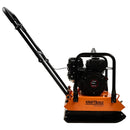 Placa compactoare Kraft & Dele KD1196 motor Loncin 7 CP benzina forta 15 kN adancime compactare 28 cm viteza 25 m/min eficienta 650 m²/h talpa 450x350 mm