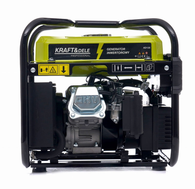 Generator curent invertor Kraft & Dele KD135 putere 2 kW benzina rezervor 10 L monofazat 230 V