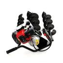 Motoburghiu de pamant Kraft & Dele KD174 motor 5.2 CP 2 timpi benzina burghie 100/150/200 x 800 mm