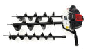 Motoburghiu de pamant Kraft & Dele KD174 motor 5.2 CP 2 timpi benzina burghie 100/150/200 x 800 mm